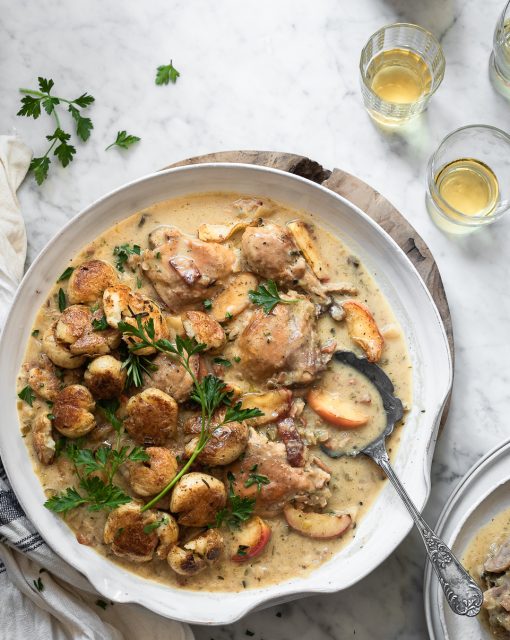 Chicken Normandy with Caramelised Apples