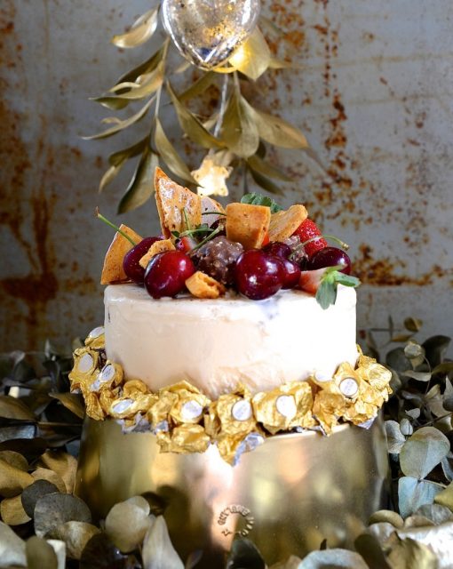 Ferrero Rocher ice cream cake