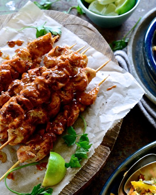 Spiced chicken Kebabs