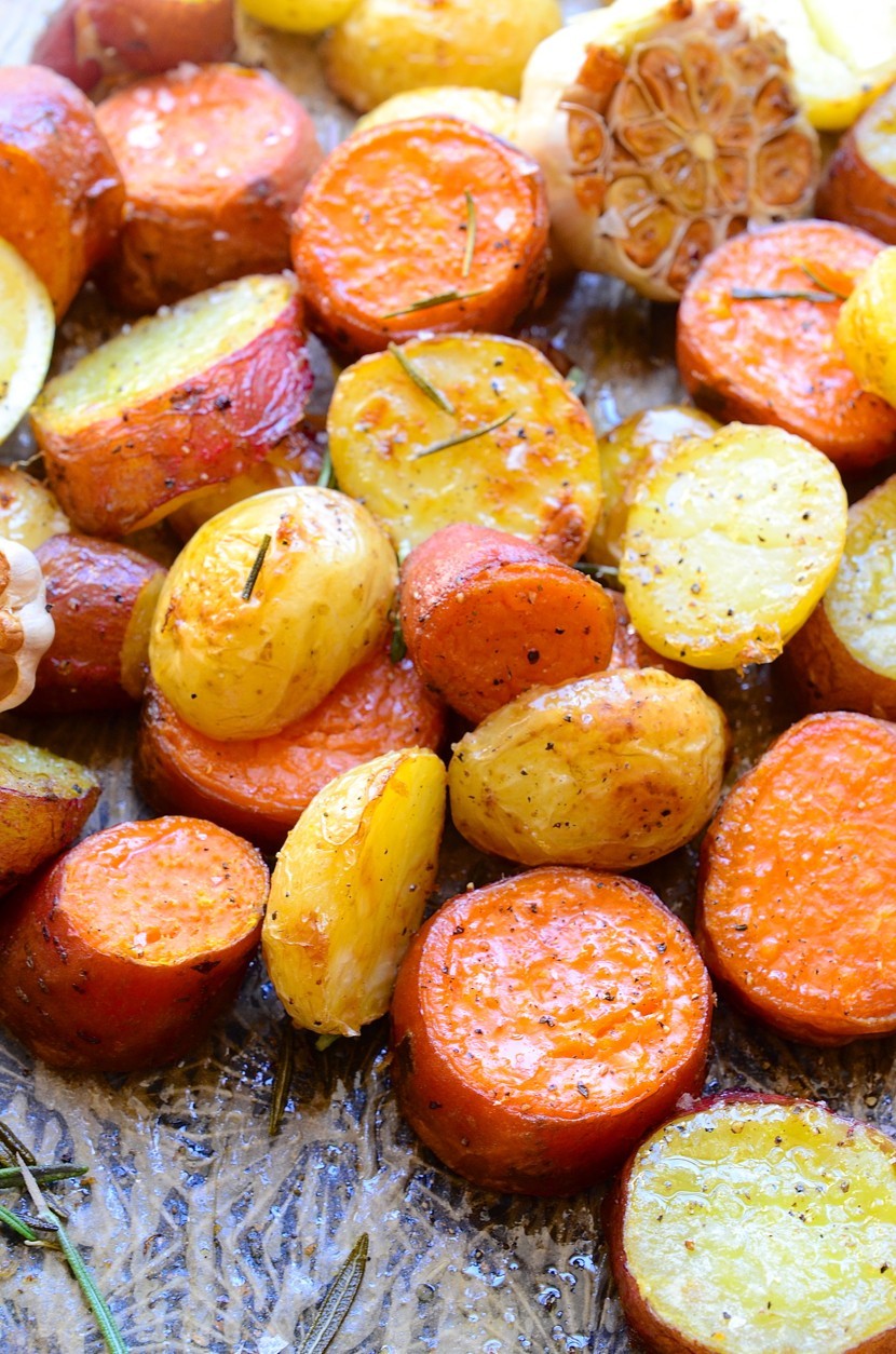 Rosemary roast potatoes|garlic and lemon