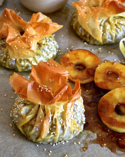 Bobotie filo parcels