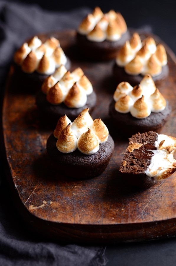 Gluten-free black bean brownie S'mores