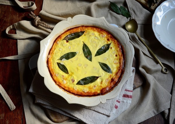 Roast butternut and lentil bobotie