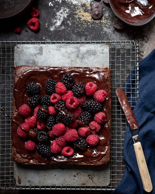 Dark chocolate brownies