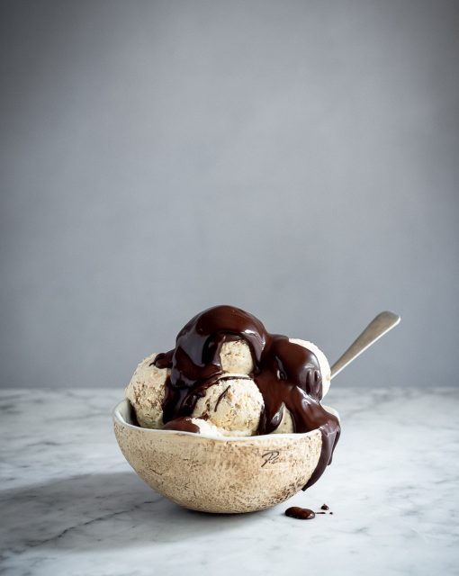 Condensed milk coffee ice cream