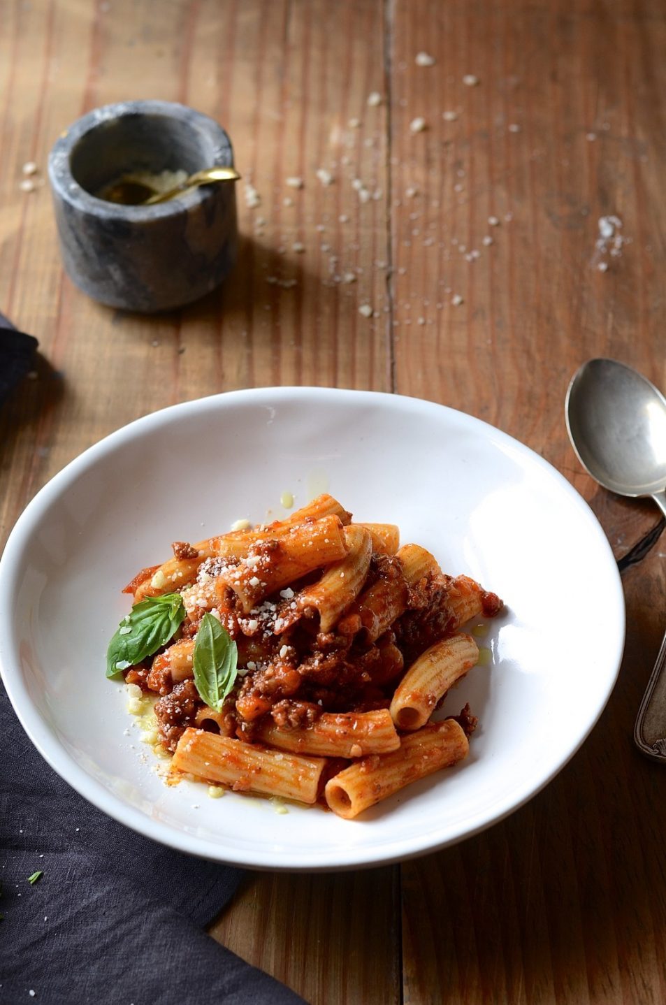 Red wine ragu rigatoni