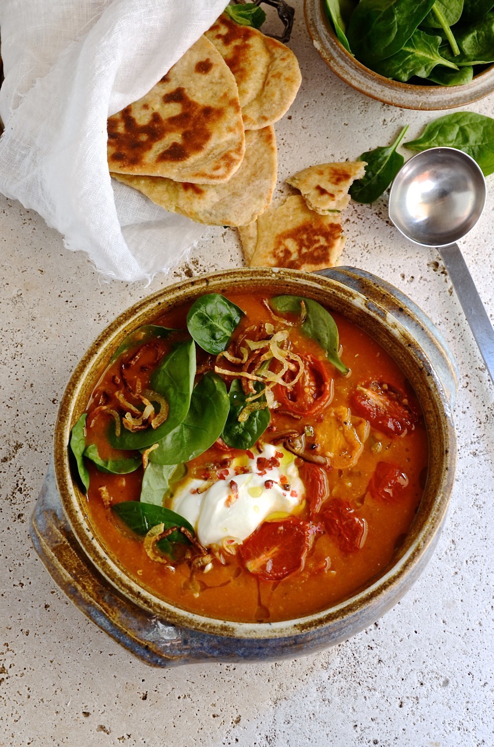 Spiced lentil and vegetable soup