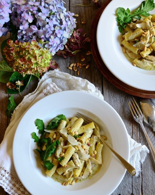 Chicken pesto pasta