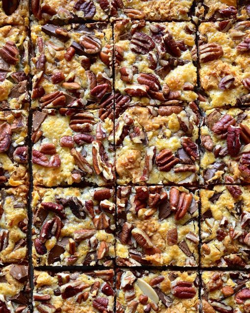 Seven layer peanut butter magic bars