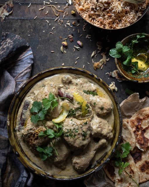 Coconut and pistachio chicken Korma