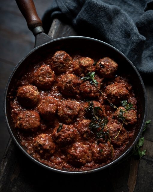 Ottolenghi's ricotta and oregano meatballs