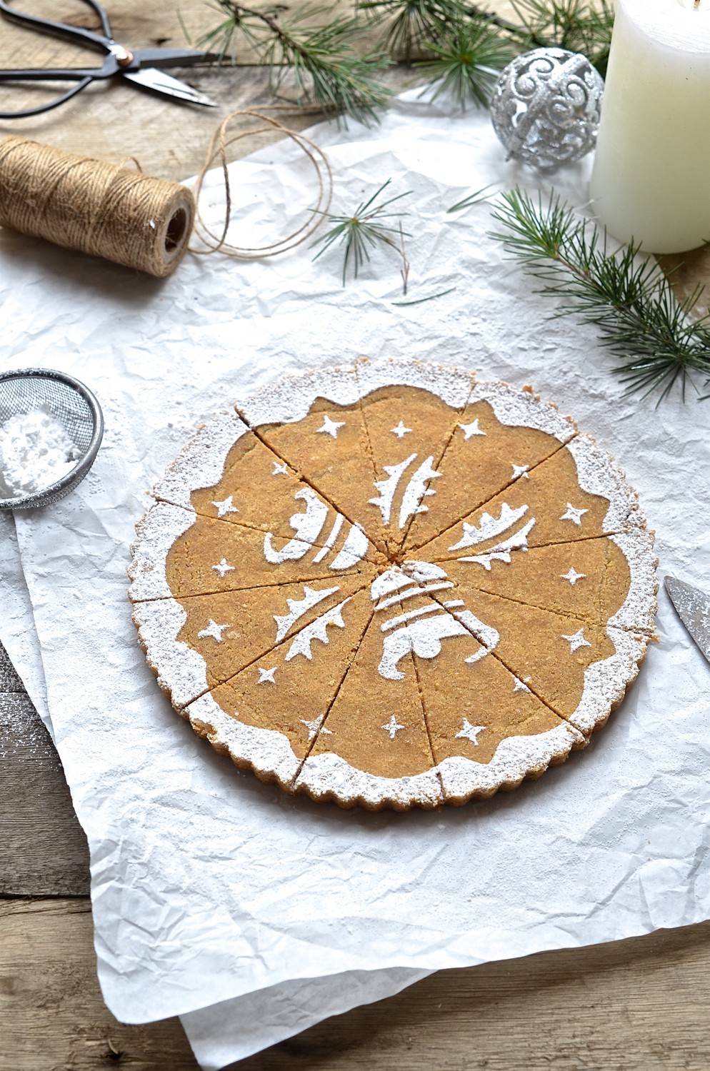 Ginger and oat shortbread