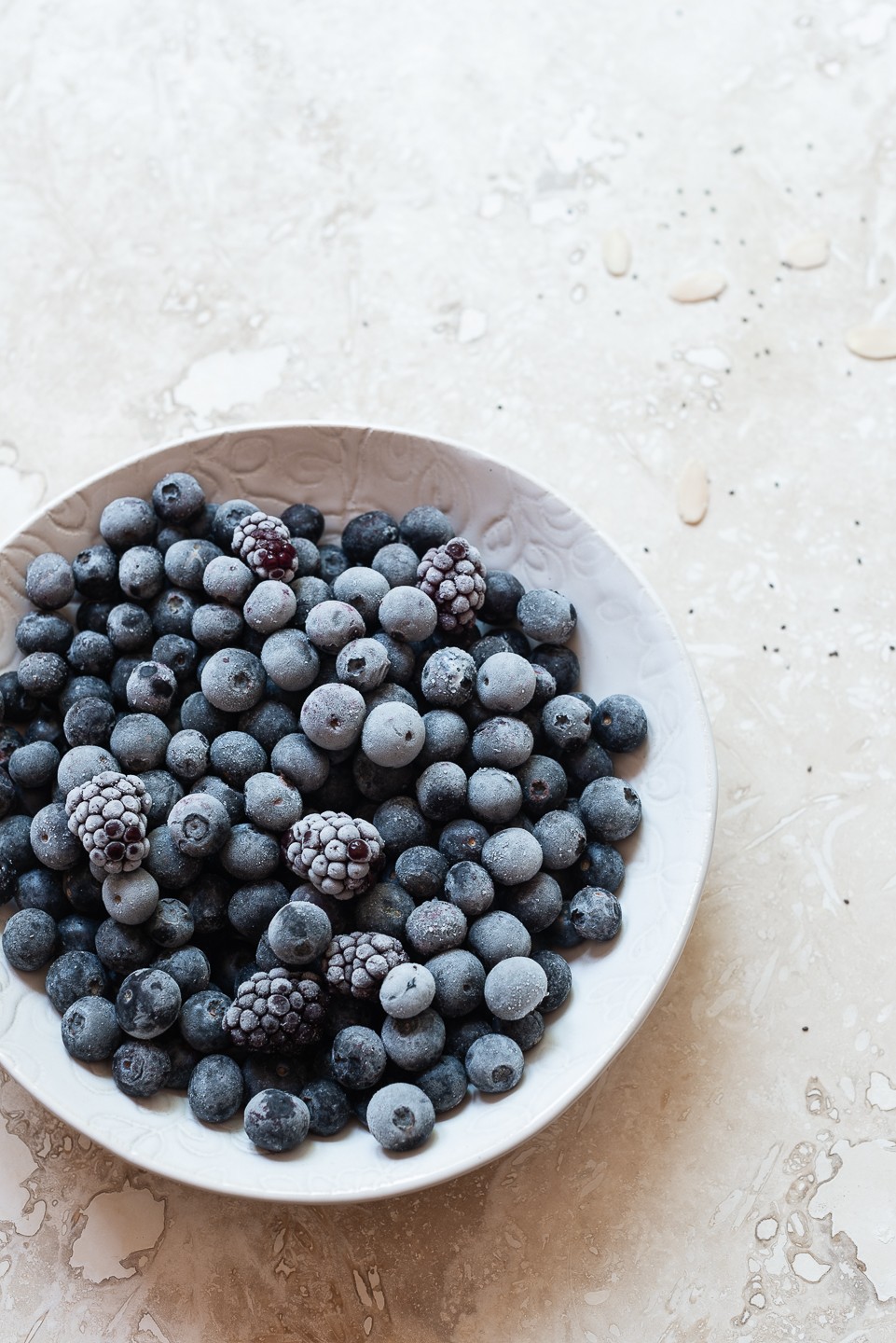 Chocolate and blackberry chia pots