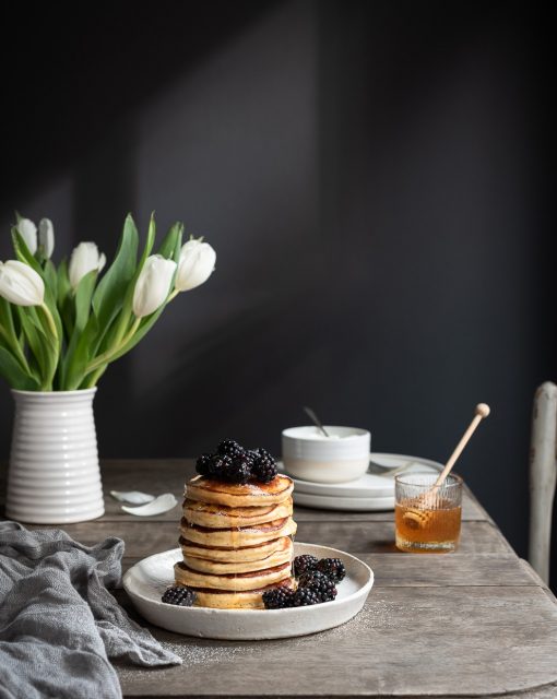 The fluffiest Ricotta pancakes