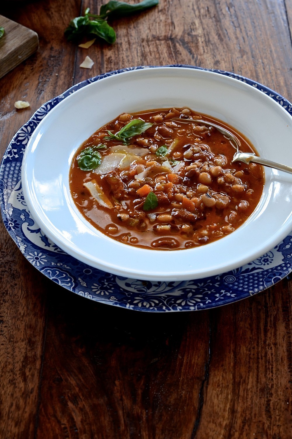 Tuscan farro bean soup