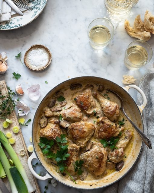 Chicken and leek casserole