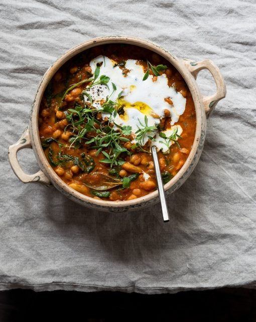 Ginger and turmeric chickpea stew