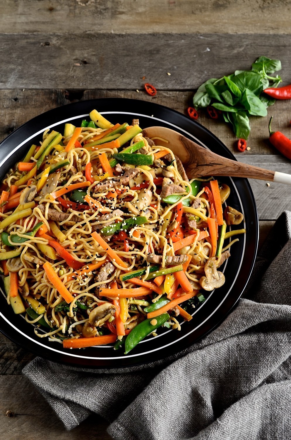 Korean beef stir-fry