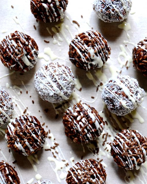 Gluten free rice pop balls