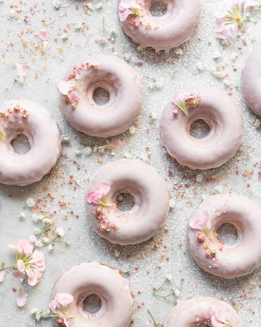 Jammy Strawberry Yoghurt Donuts