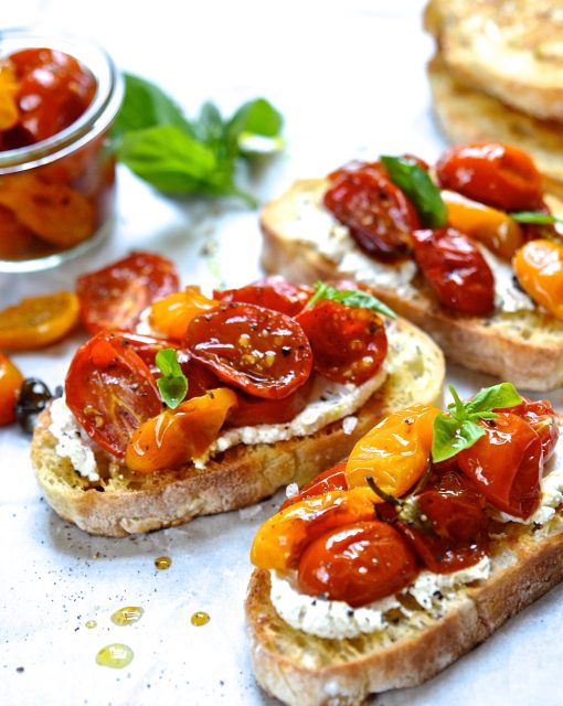 Candied tomato Bruschetta