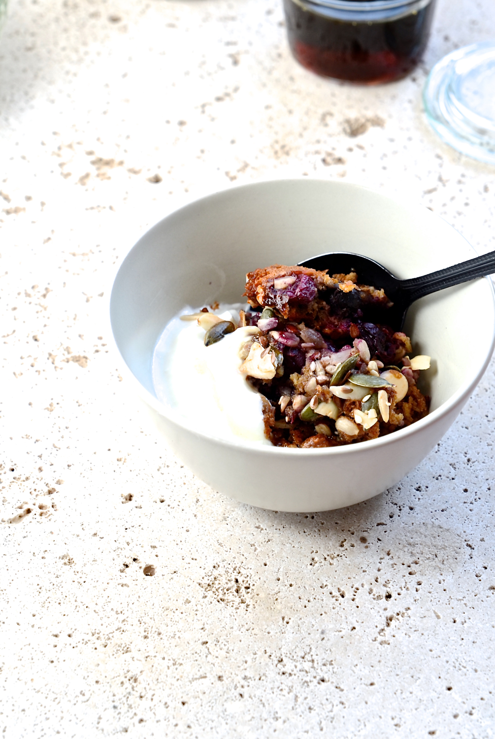 Baked blueberry oatmeal