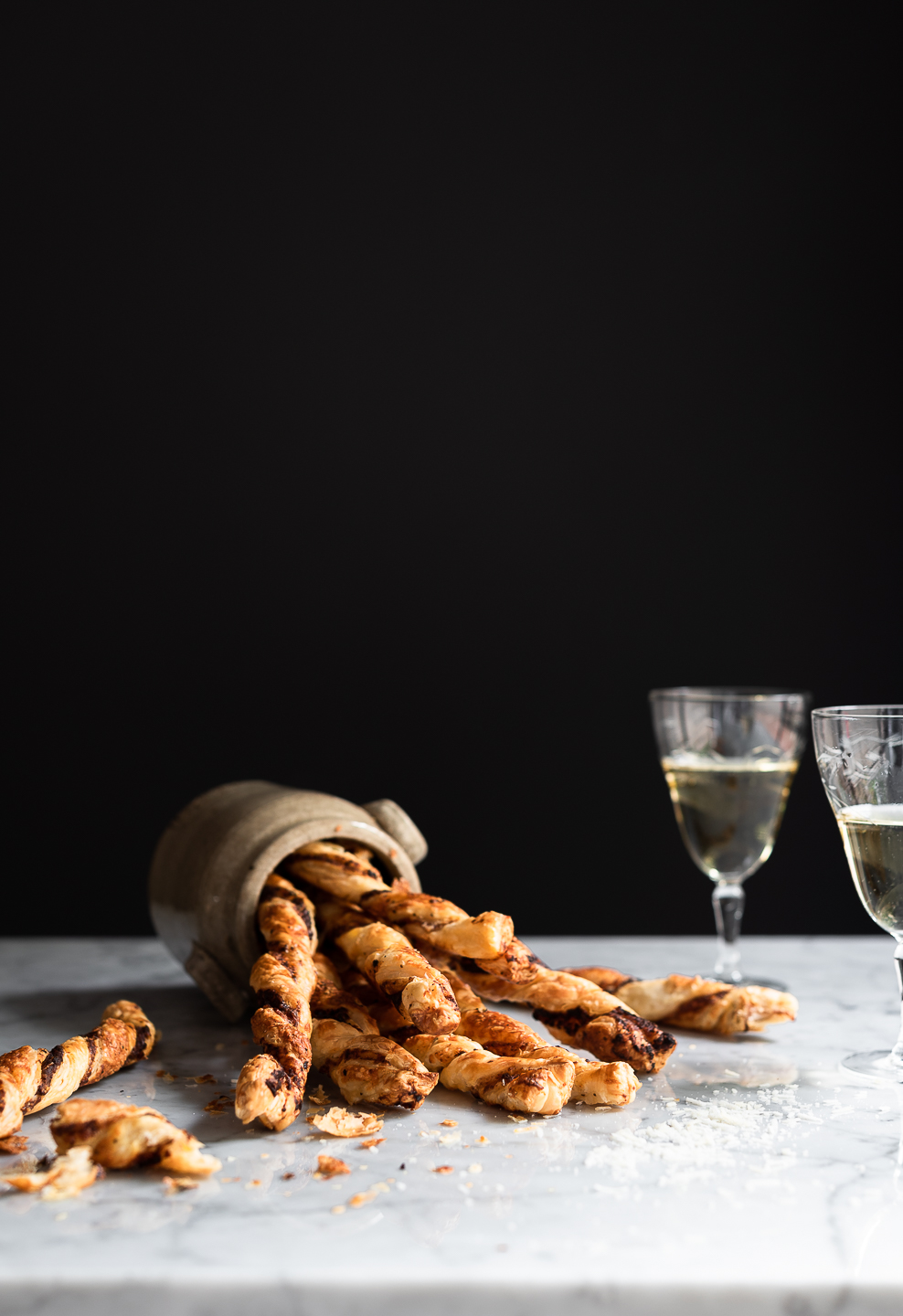 Harissa Tapenade Cheese Straws