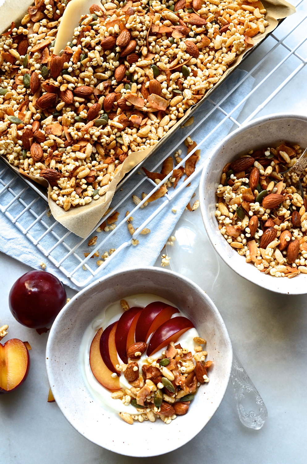 Gluten-free millet granola