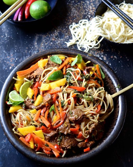 Spicy beef stir fry