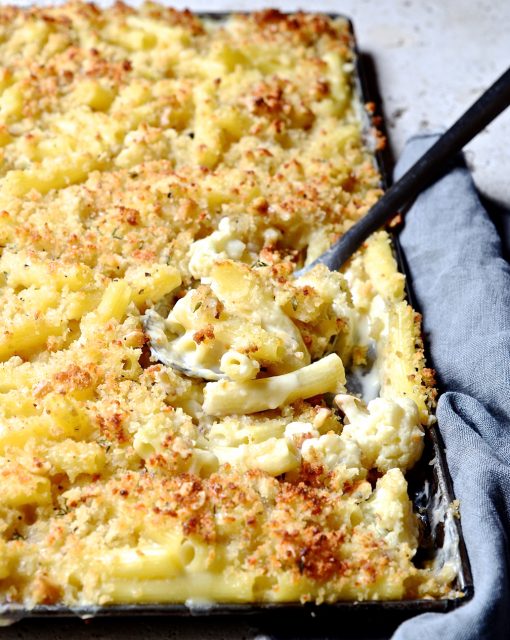 Roast Cauliflower Mac and Cheese