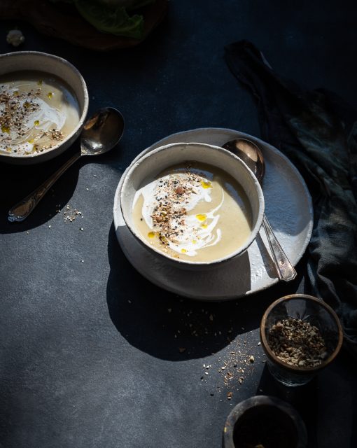 Cauliflower and Sweet Potato Soup